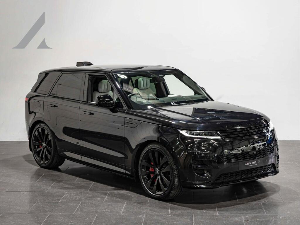 An exterior shot of the front right on a 2023 Land Rover Range Rover Sport