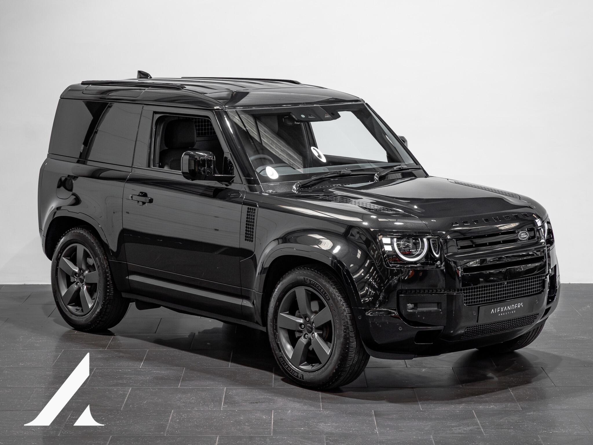 An exterior shot of the front right on a 2026 Land Rover Defender 90