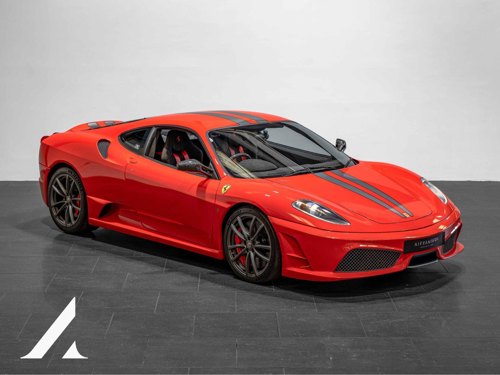 An exterior shot of the front right on a 2008 Ferrari 430