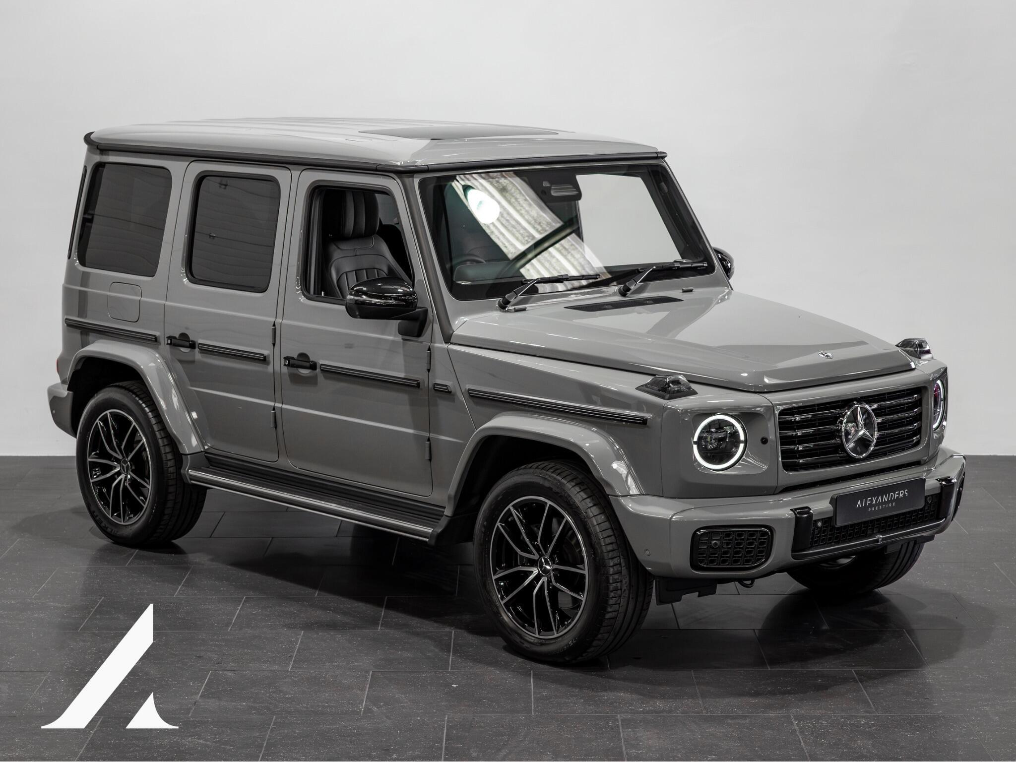 An exterior shot of the front right on a 2025 Mercedes-Benz G Class