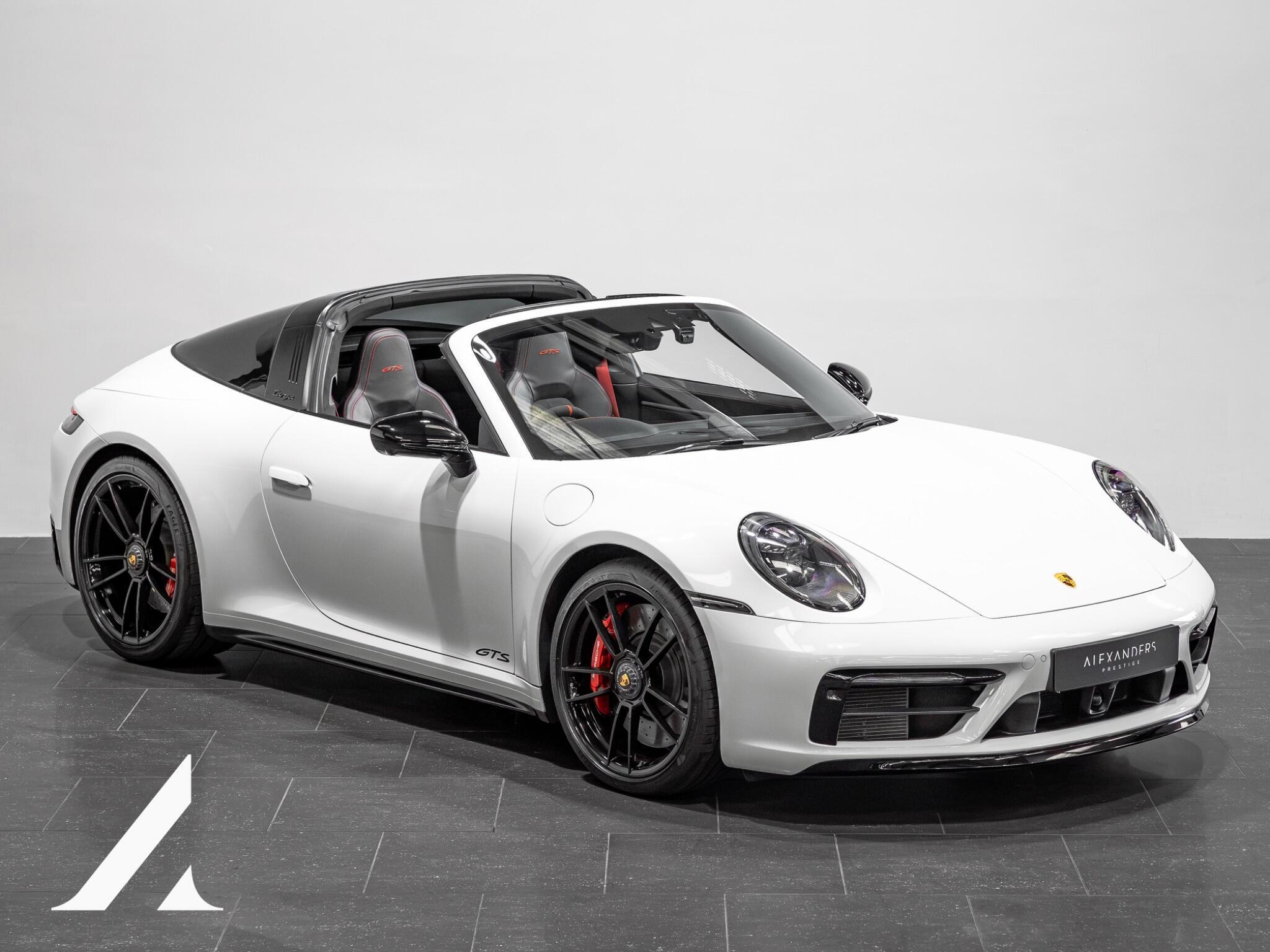 An exterior shot of the front right on a 2021 Porsche 911