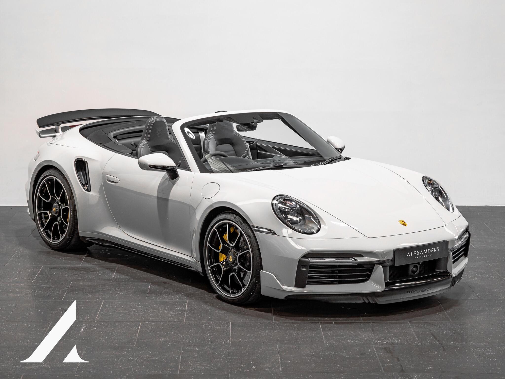 An exterior shot of the front right on a 2023 Porsche 911