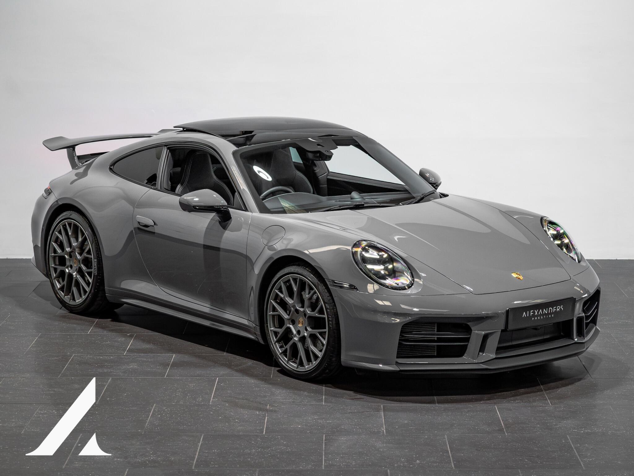 An exterior shot of the front right on a 2024 Porsche 911
