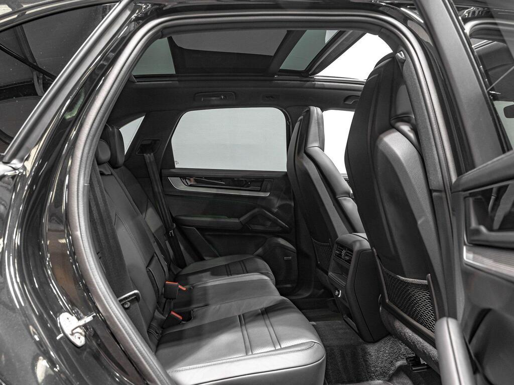 An interior shot of the seats rear on a 2023 Porsche CAYENNE