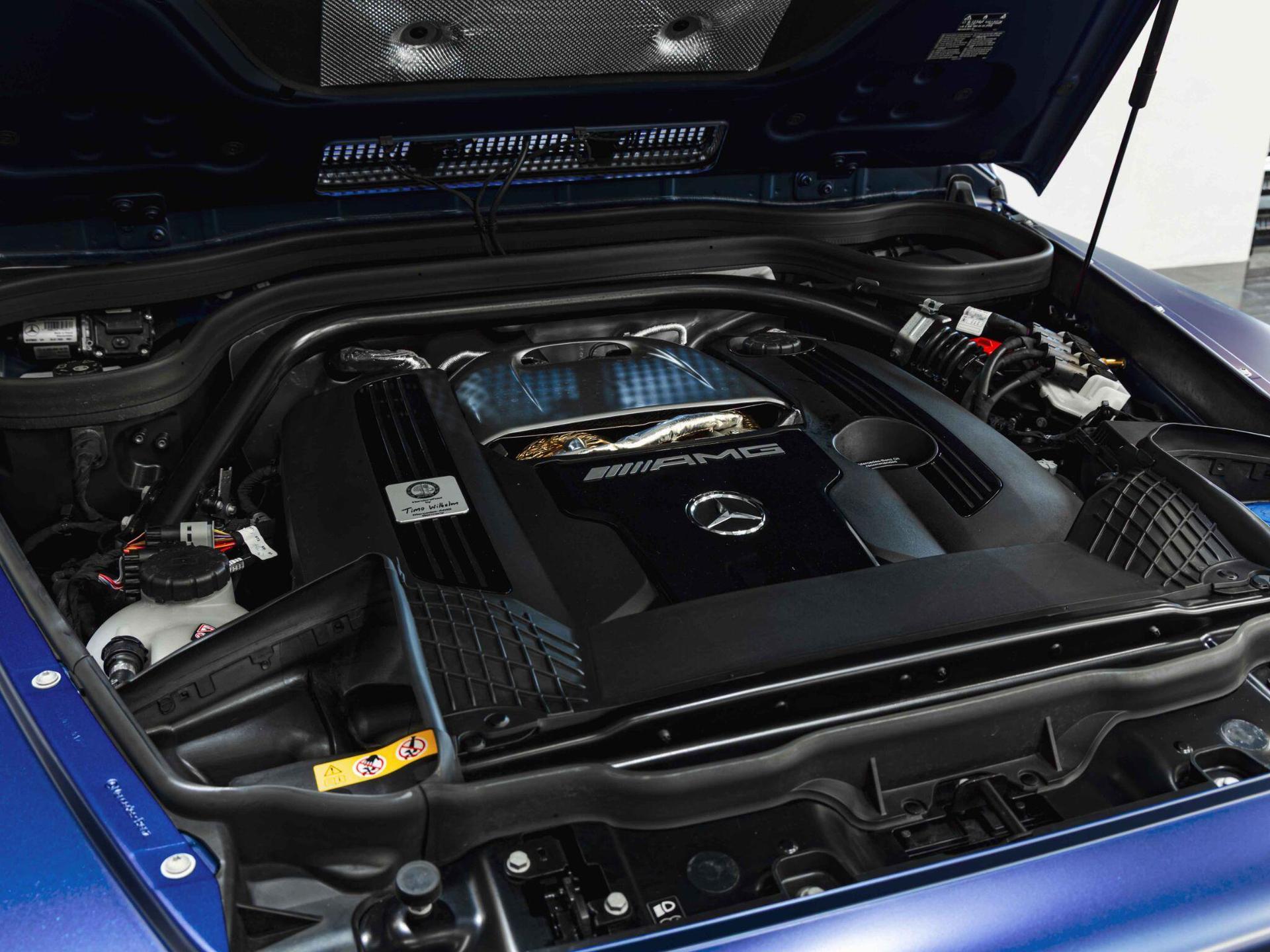 An exterior shot of the engine on a 2025 Mercedes-Benz G-Class
