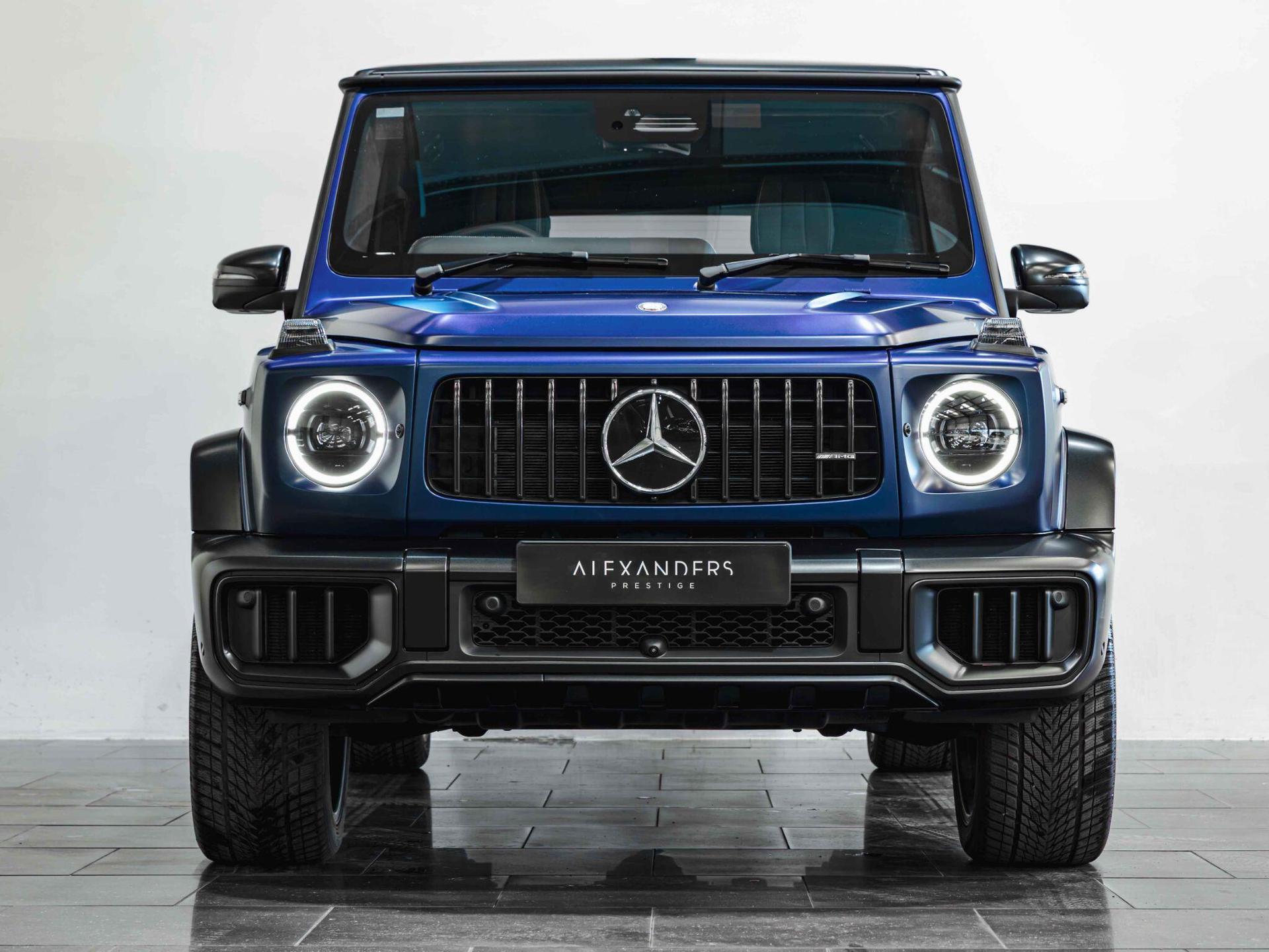 An exterior shot of the front on a 2025 Mercedes-Benz G-Class