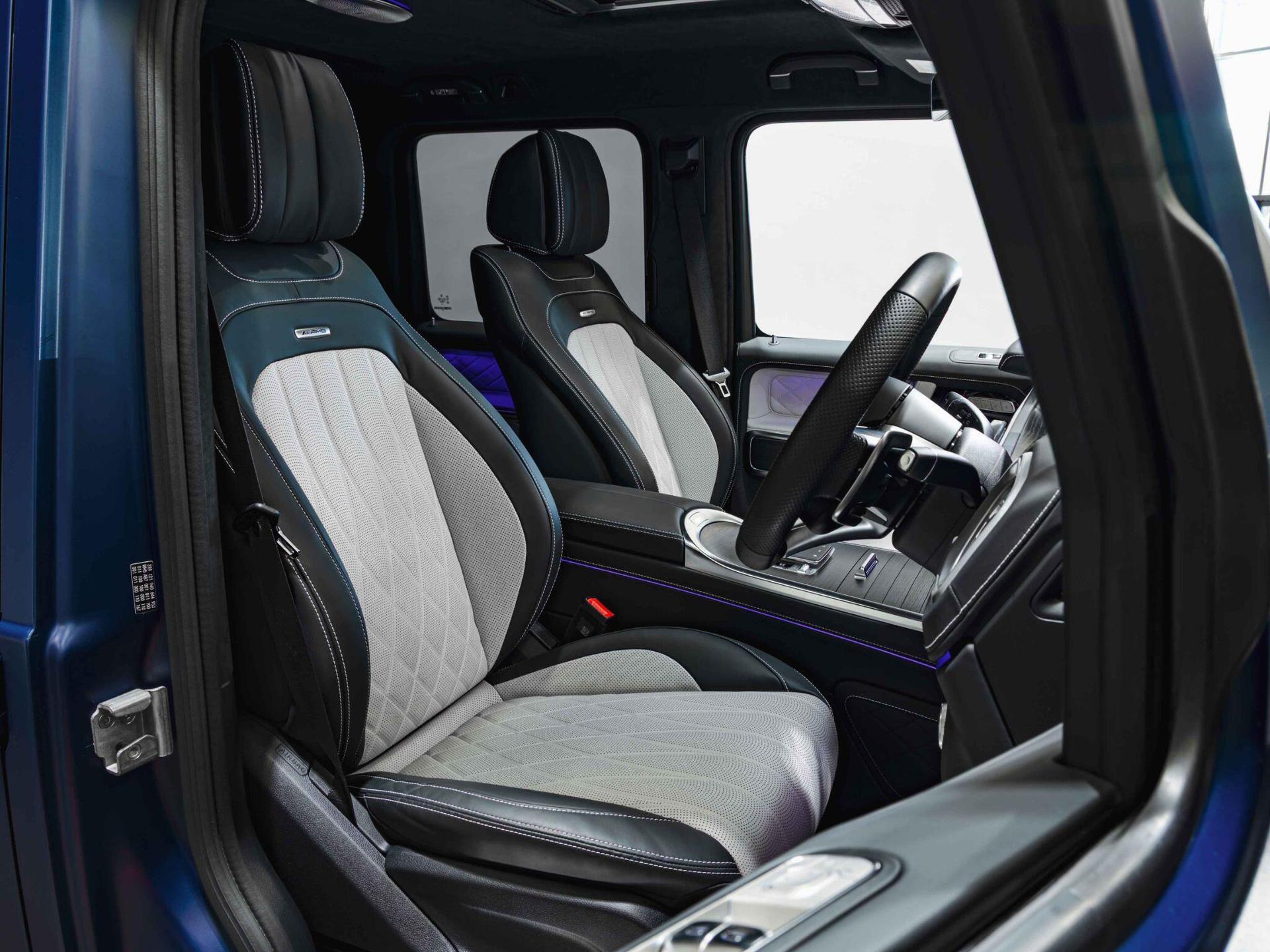 An interior shot of the driver seat on a 2025 Mercedes-Benz G-Class