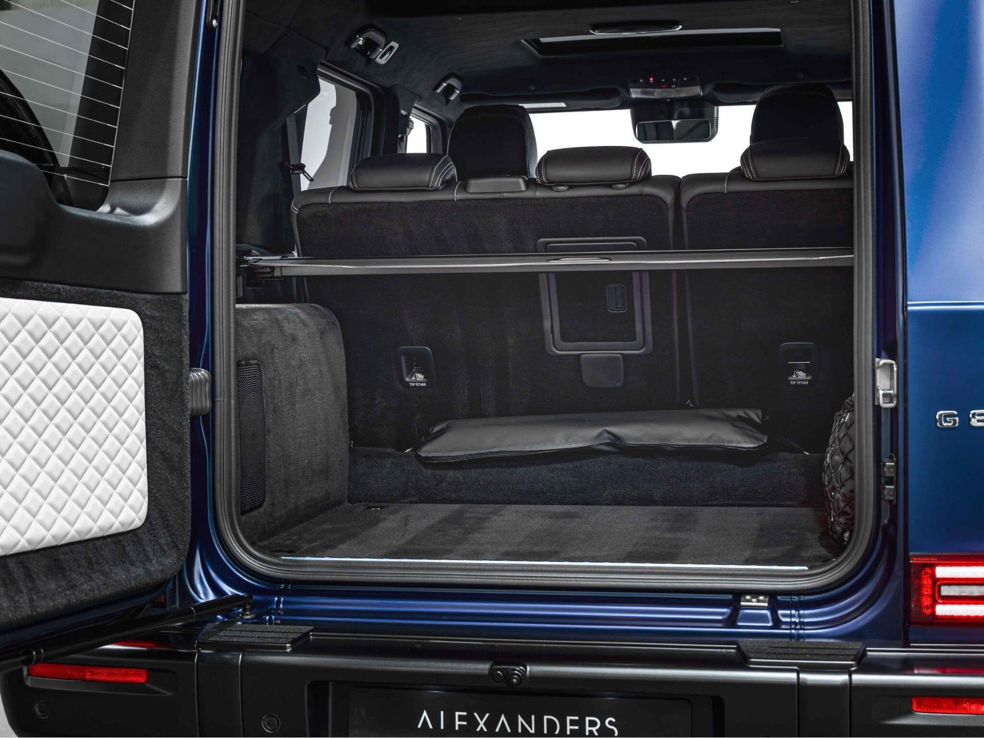 An interior shot of the boot on a 2025 Mercedes-Benz G-Class