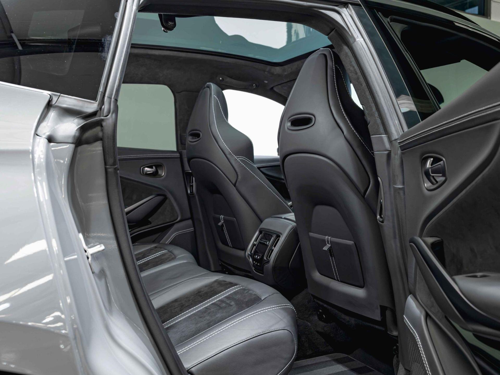 An interior shot of the seats rear on a 2022 Aston Martin DBX