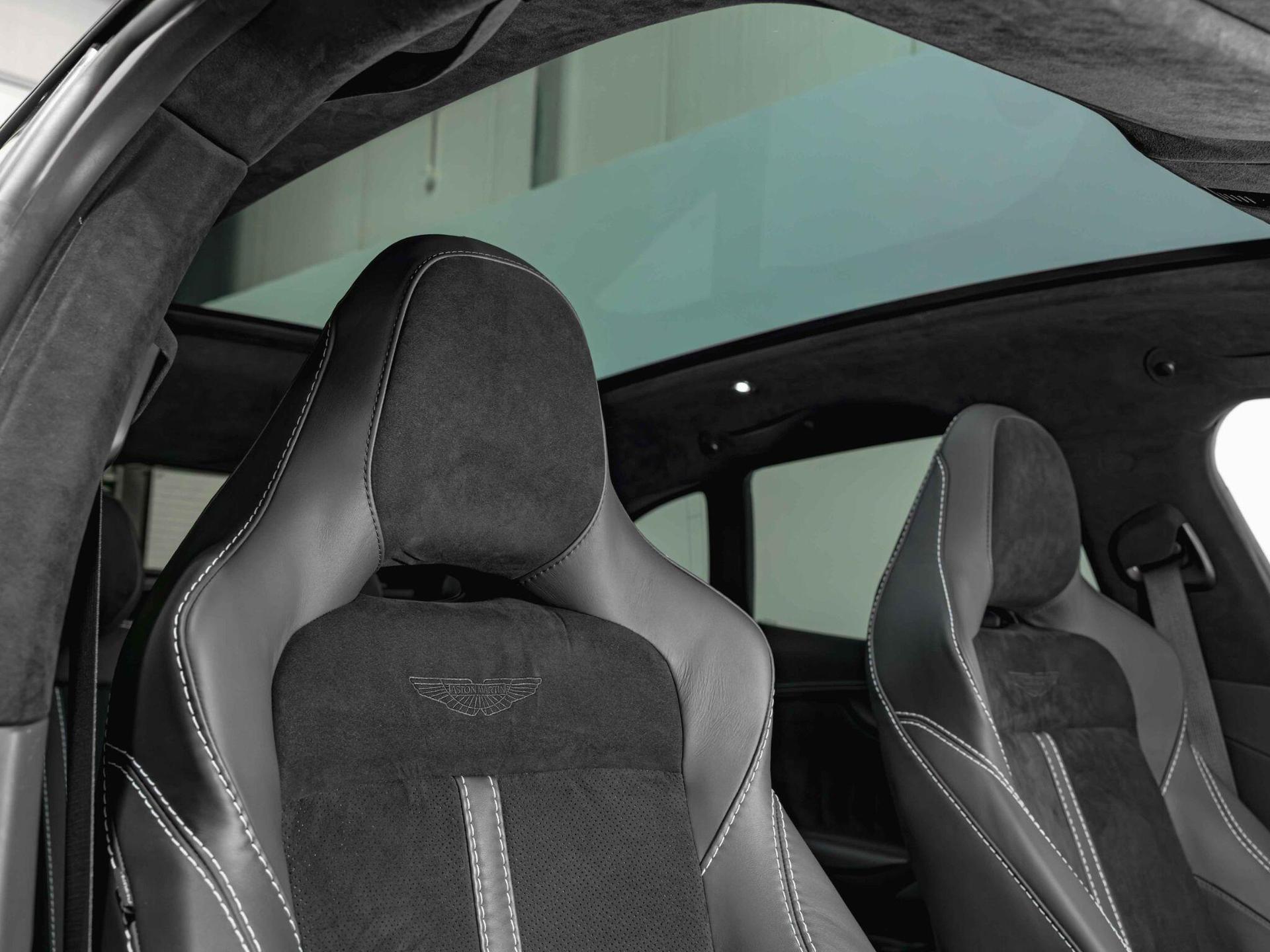 An interior shot of the driver seat on a 2022 Aston Martin DBX
