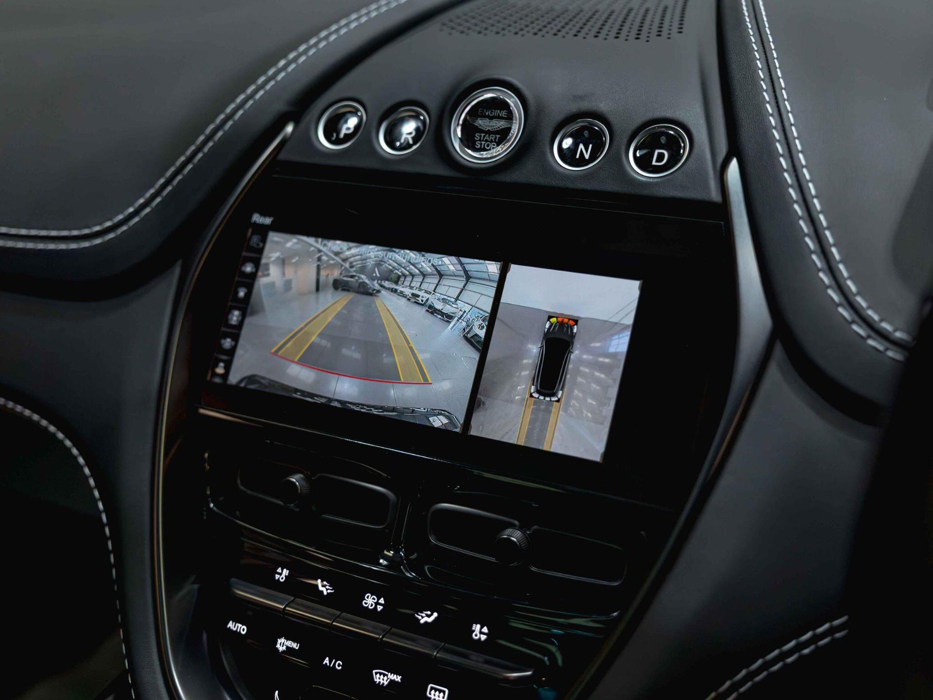 An interior shot of the infotainment system on a 2022 Aston Martin DBX