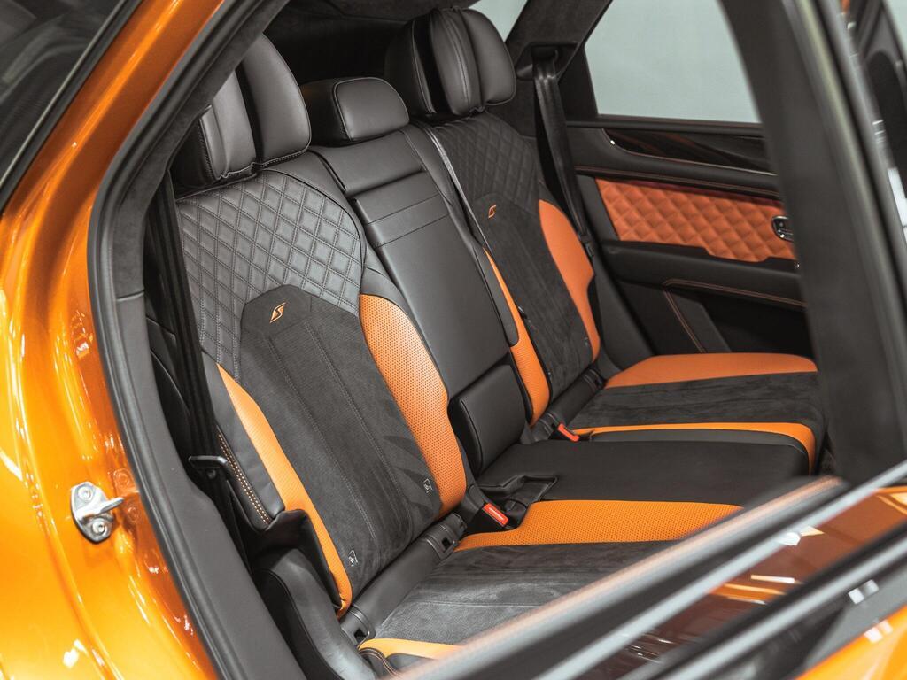 An interior shot of the seats rear on a 2022 Bentley BENTAYGA