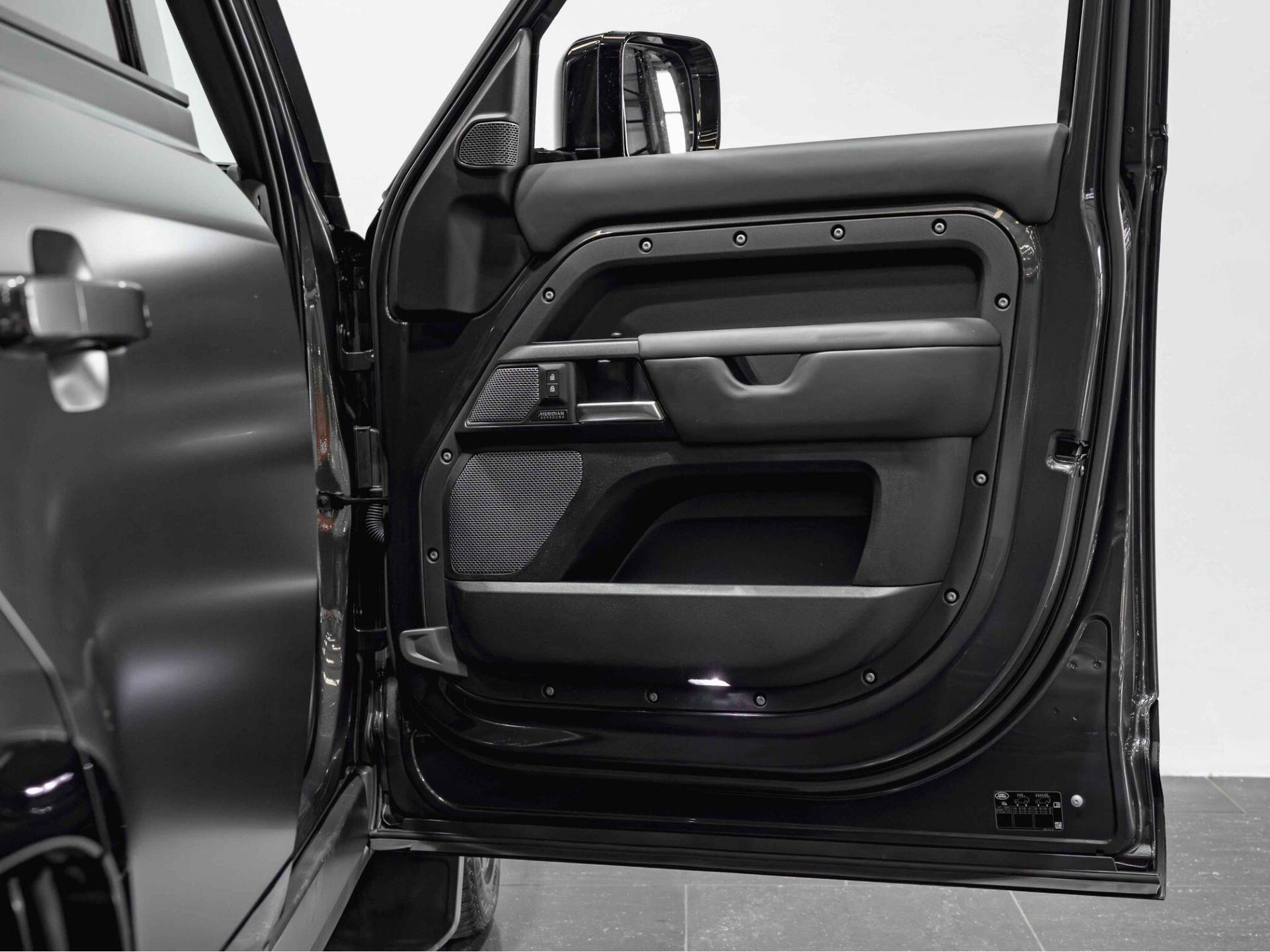 An interior shot of the door interior on a 2022 Land Rover DEFENDER