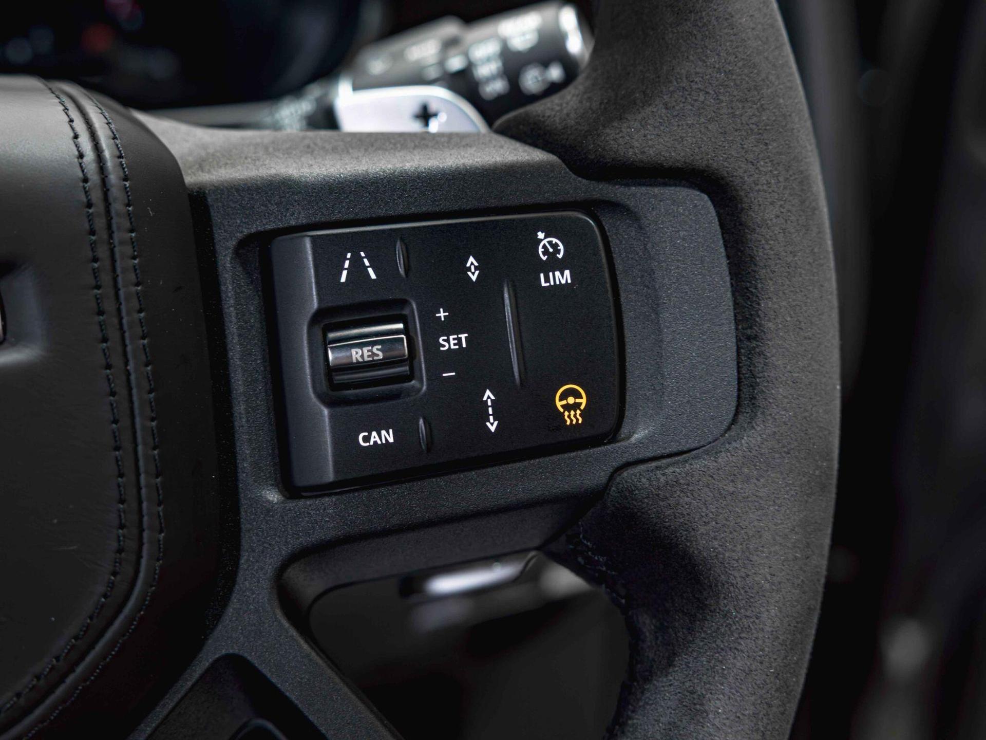 An interior shot of the misc controls on a 2022 Land Rover DEFENDER