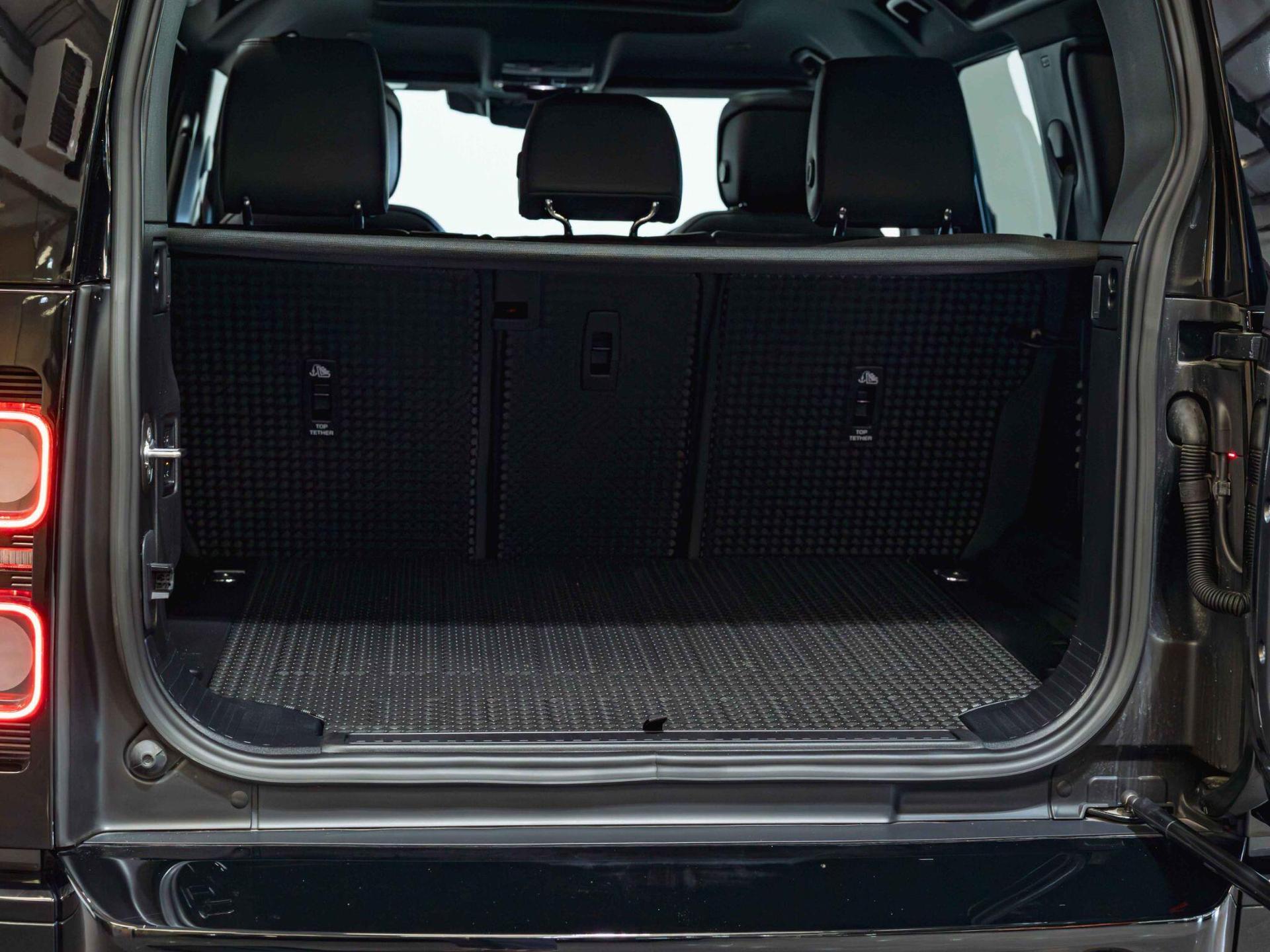 An interior shot of the boot on a 2022 Land Rover DEFENDER