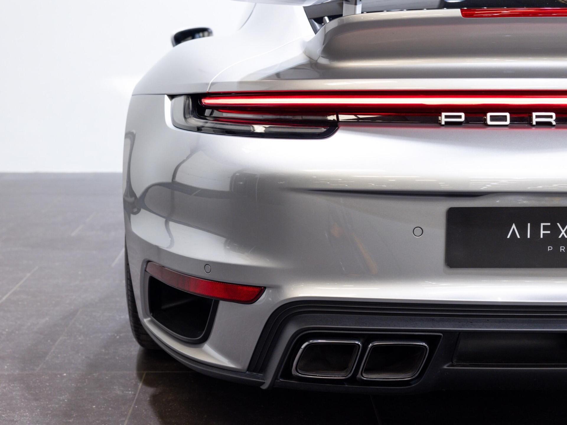 An exterior shot of the rear on a 2021 Porsche 911