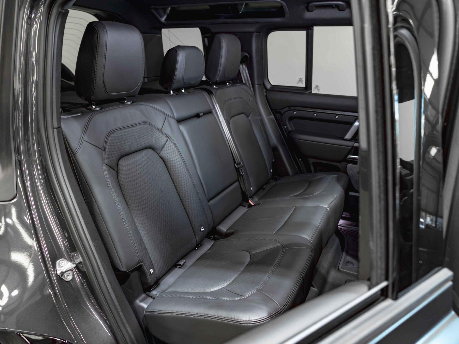 An interior shot of the seats rear on a 2022 Land Rover DEFENDER