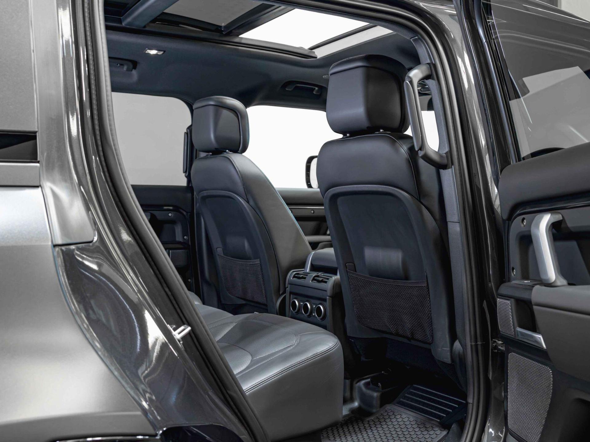 An interior shot of the seats rear on a 2022 Land Rover DEFENDER