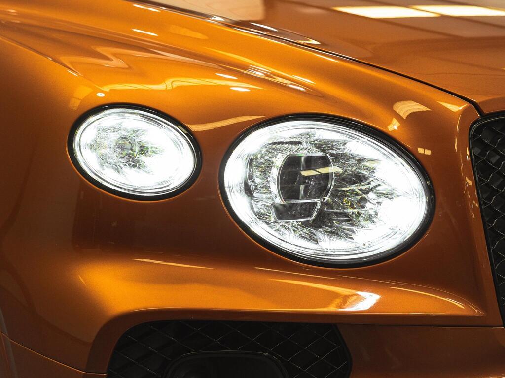 An exterior shot of the lights front on a 2022 Bentley BENTAYGA