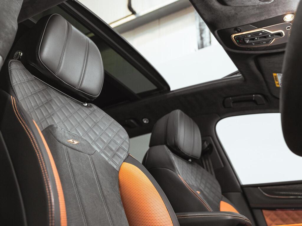 An interior shot of the driver seat on a 2022 Bentley BENTAYGA