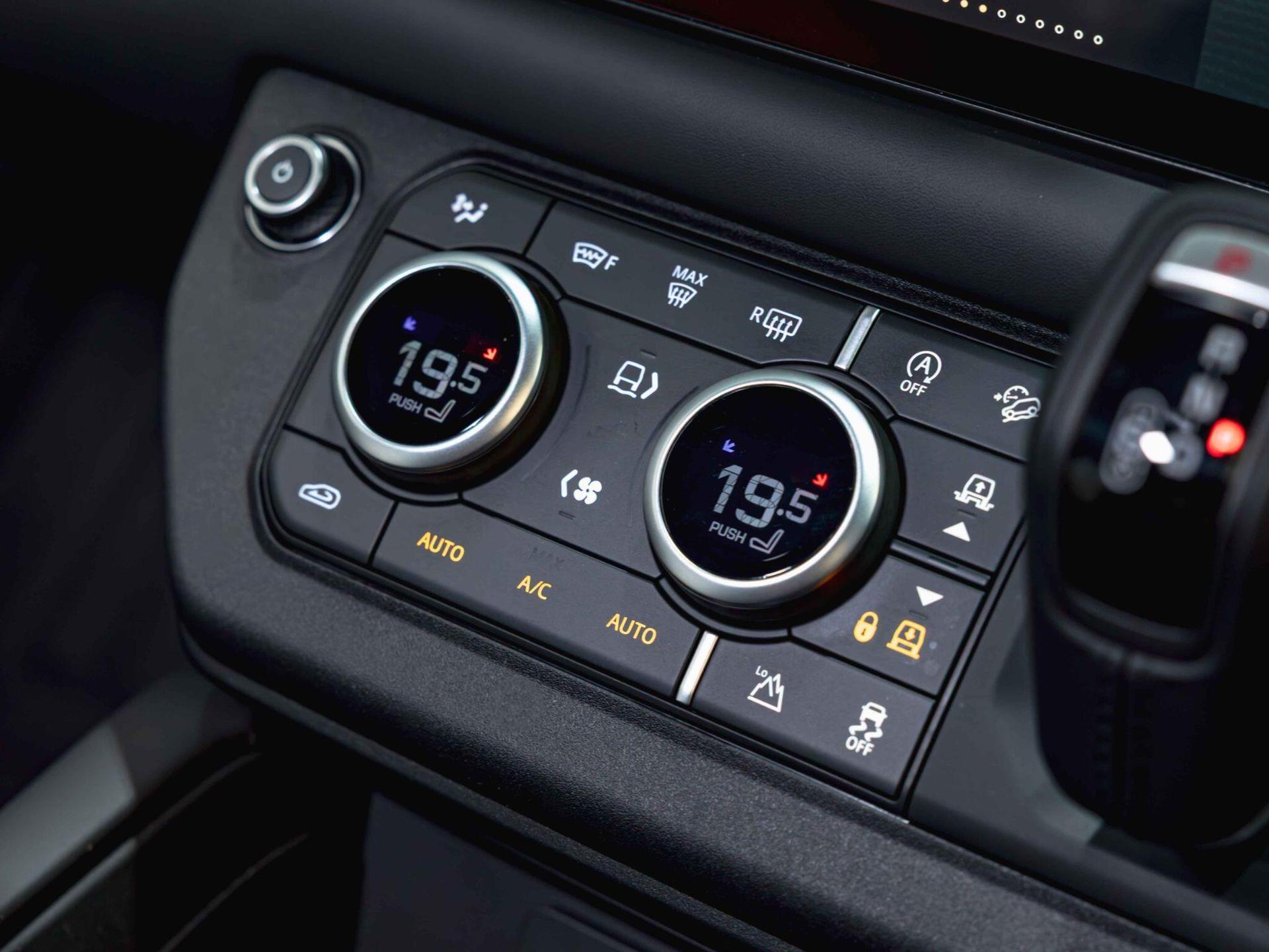 An interior shot of the misc controls on a 2022 Land Rover DEFENDER
