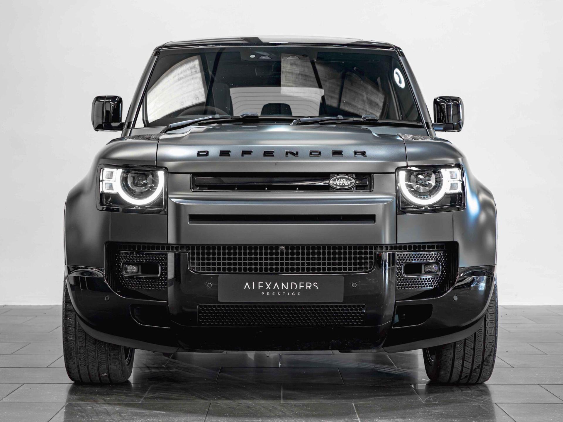 An exterior shot of the front on a 2022 Land Rover DEFENDER