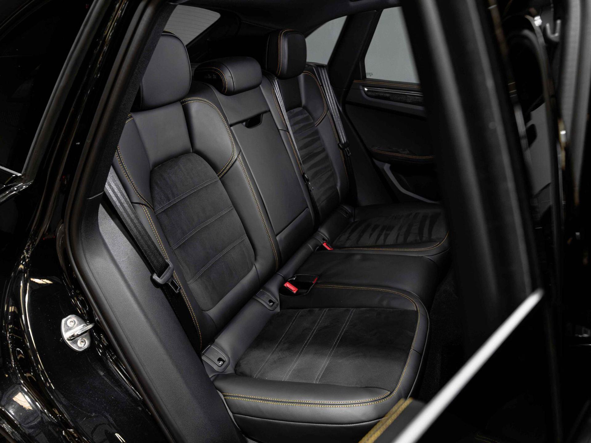 An interior shot of the seats rear on a 2025 Porsche Macan