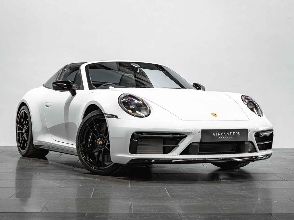 An exterior shot of the front right on a 2021 Porsche 911
