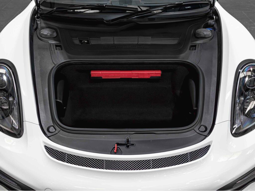 An interior shot of the boot on a 2015 Porsche Boxster
