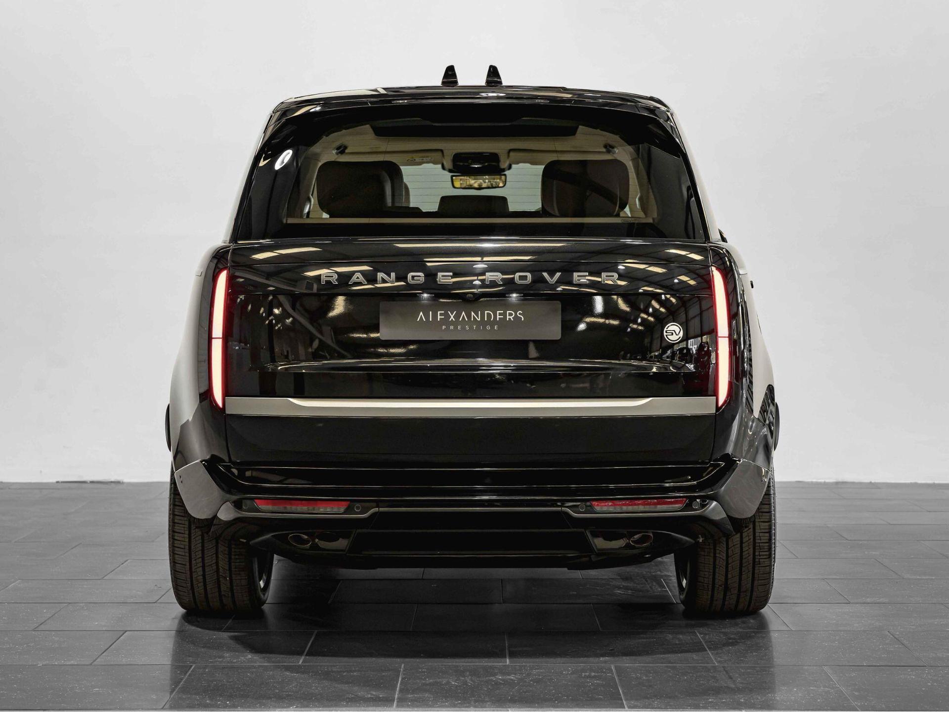 An exterior shot of the rear on a 2024 Land Rover Range Rover