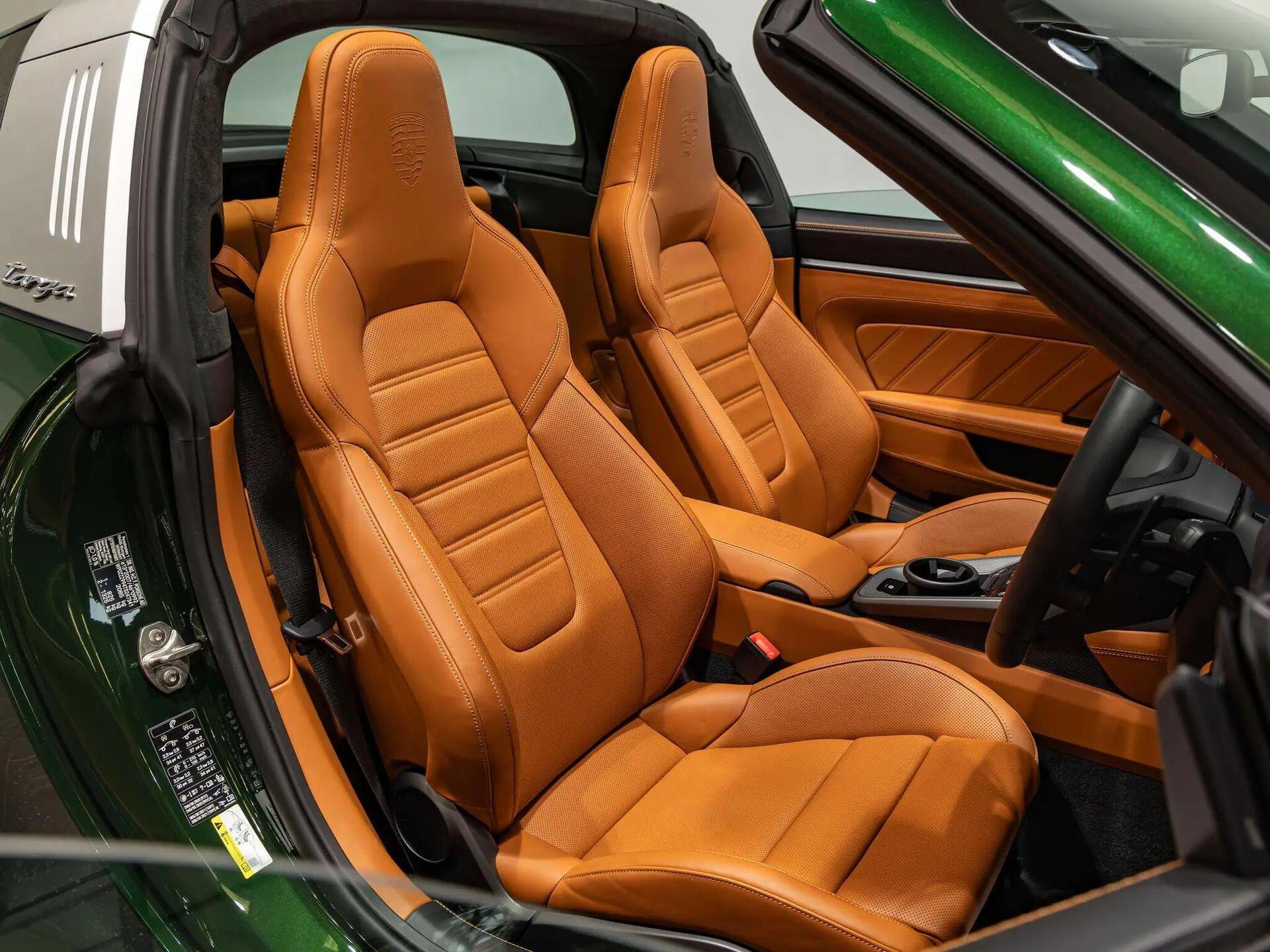 An interior shot of the driver seat on a 2026 Porsche 911
