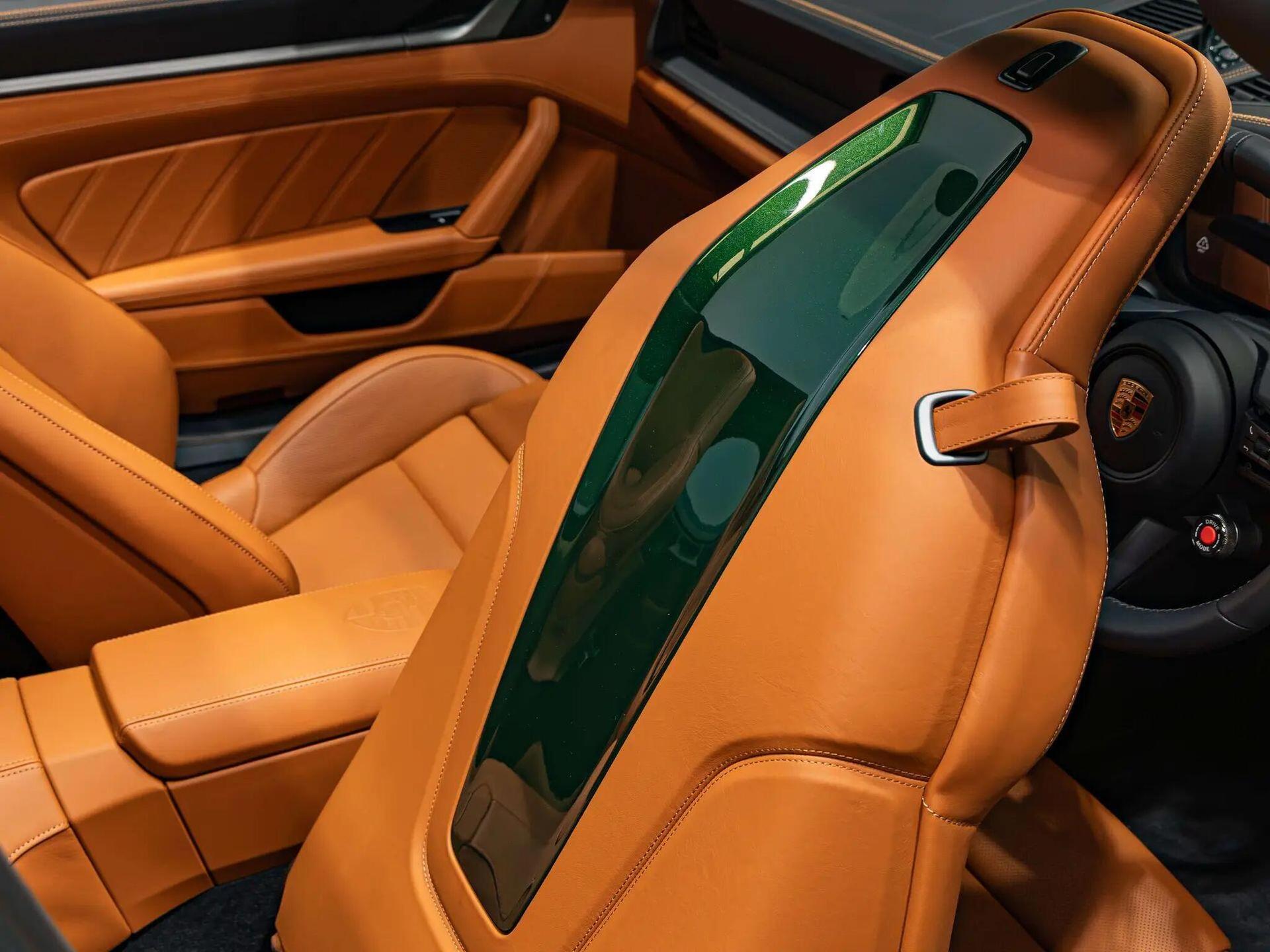 An interior shot of the seat front passenger on a 2026 Porsche 911