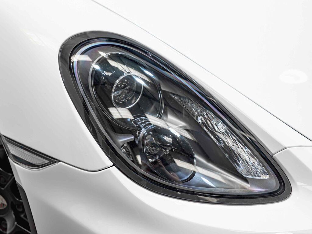An exterior shot of the lights front on a 2015 Porsche Boxster