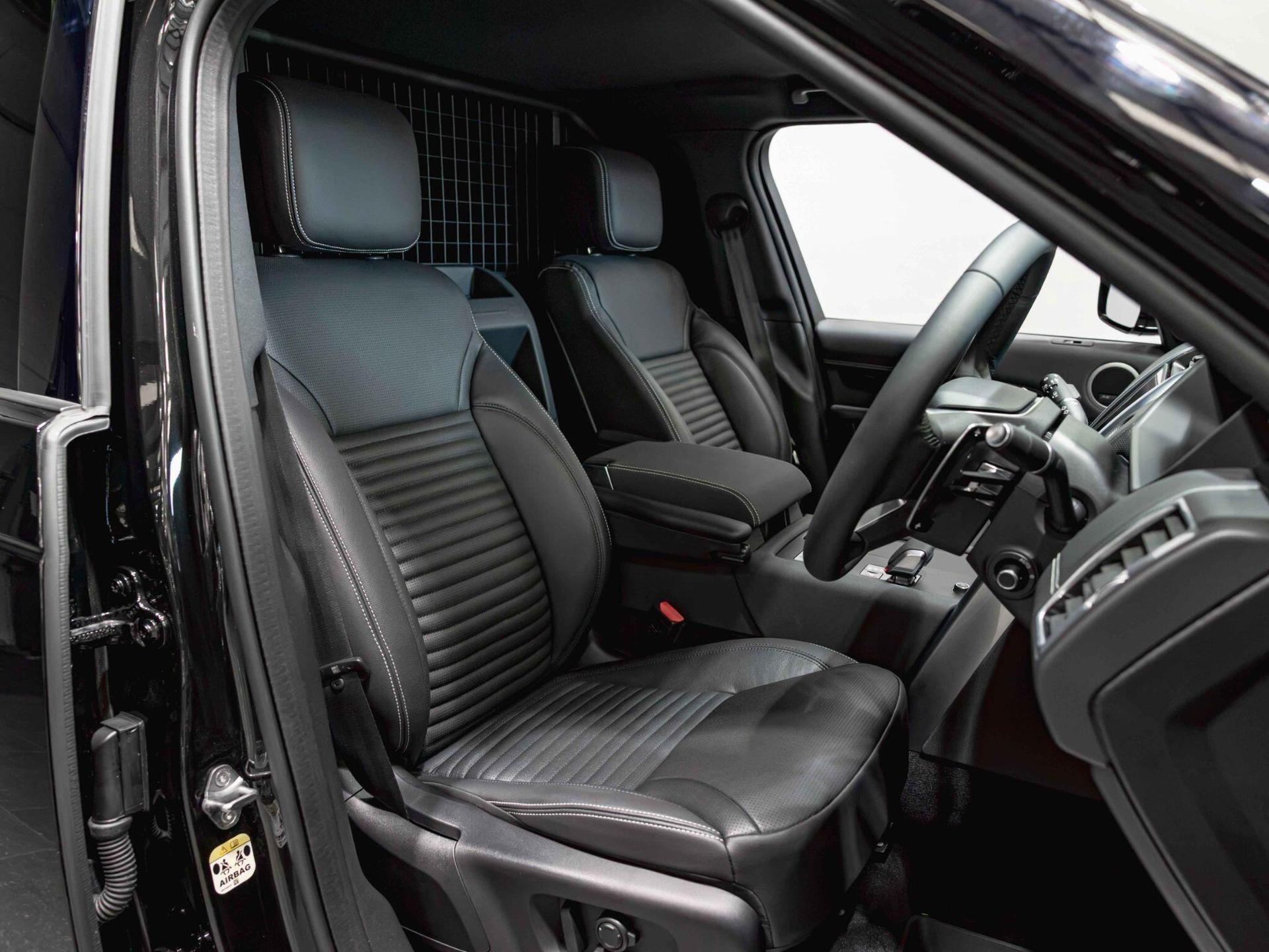 An interior shot of the driver seat on a 2025 Land Rover Discovery