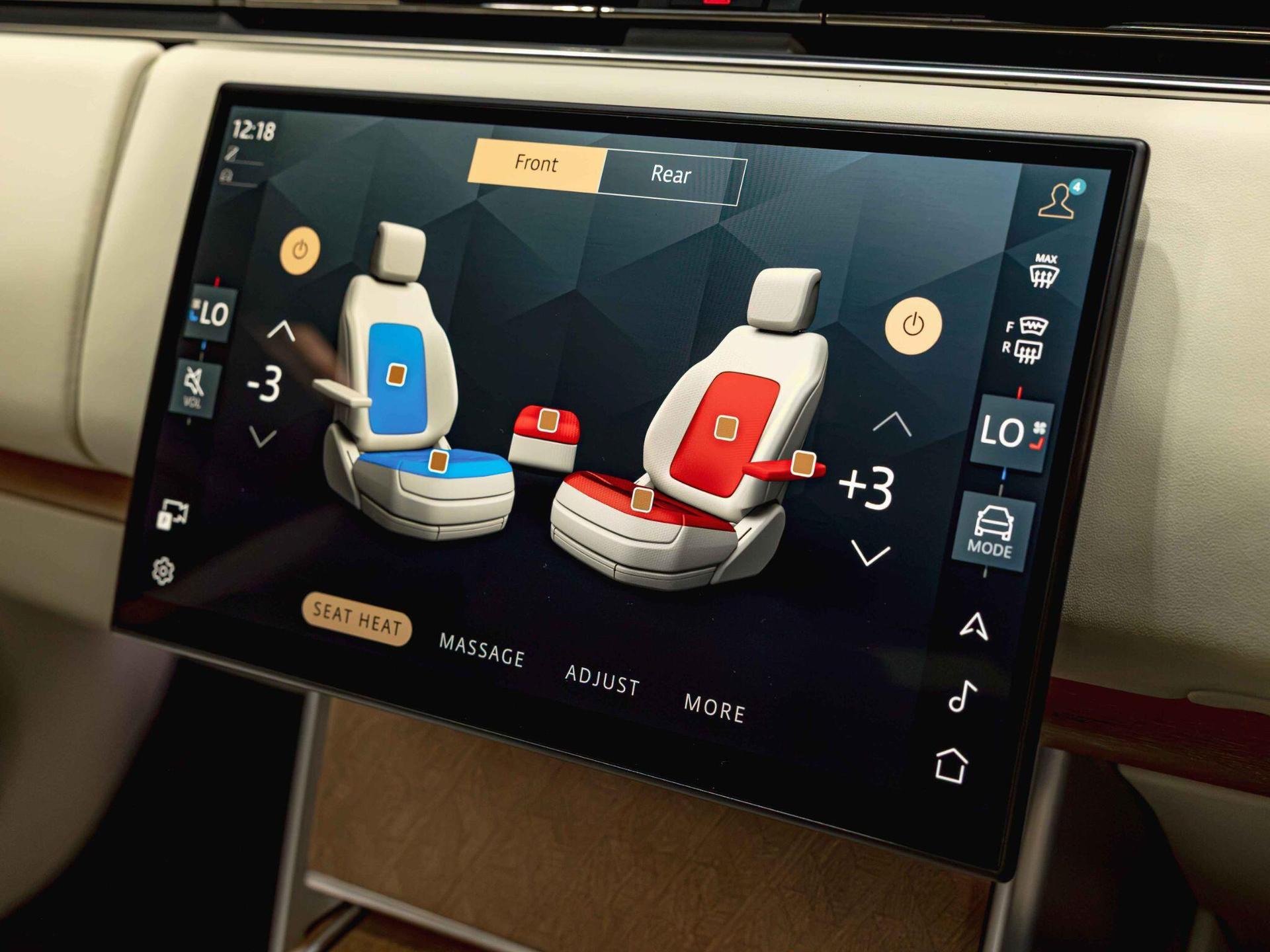 An interior shot of the infotainment system on a 2024 Land Rover Range Rover