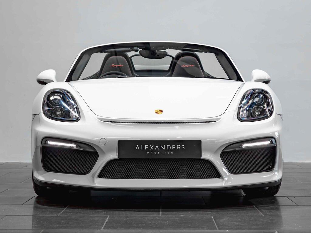 An exterior shot of the front on a 2015 Porsche Boxster