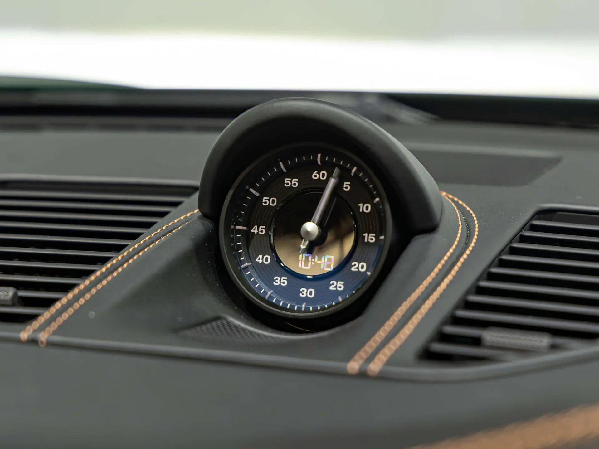 An interior shot of the driver instruments on a 2026 Porsche 911