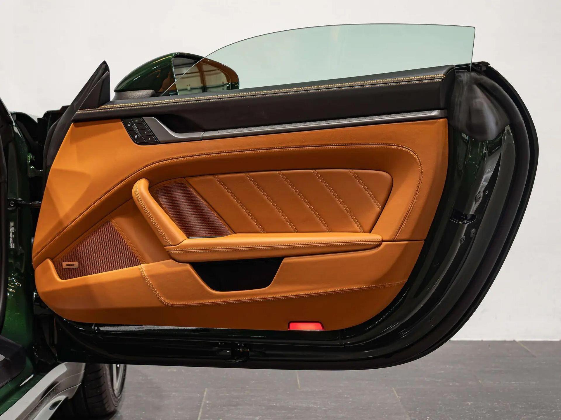 An interior shot of the door interior on a 2026 Porsche 911