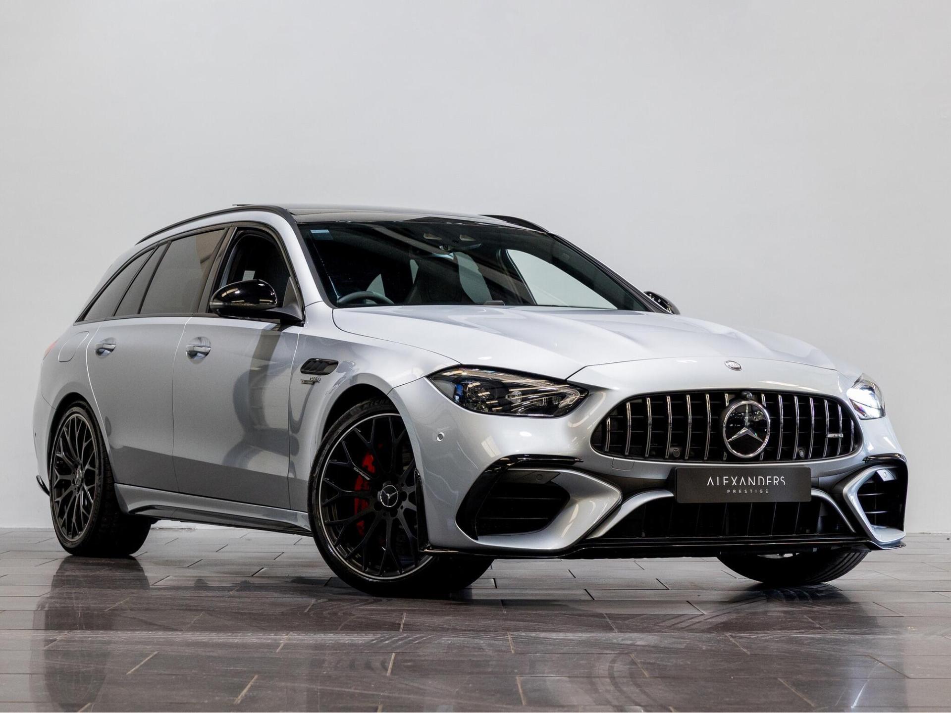 An exterior shot of the front right on a 2024 Mercedes-Benz C Class