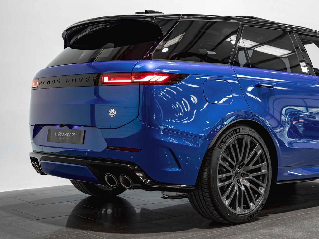 An exterior shot of the rear right on a 2026 Land Rover Range Rover Sport
