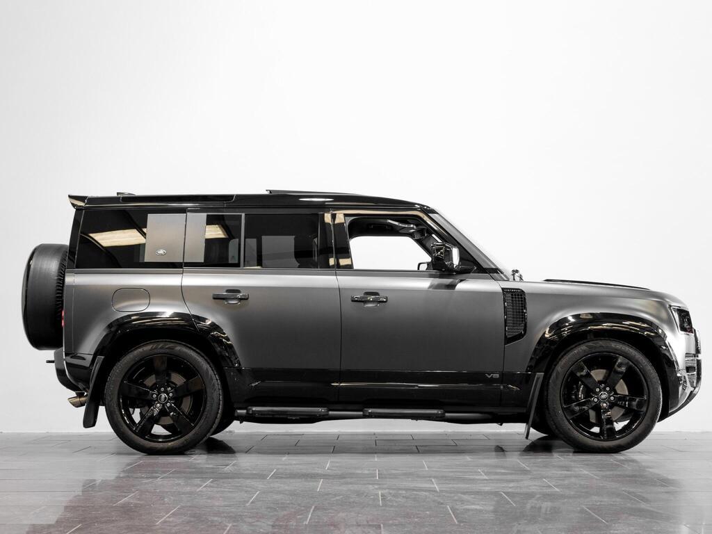 An exterior shot of the side right on a 2024 Land Rover Defender 110