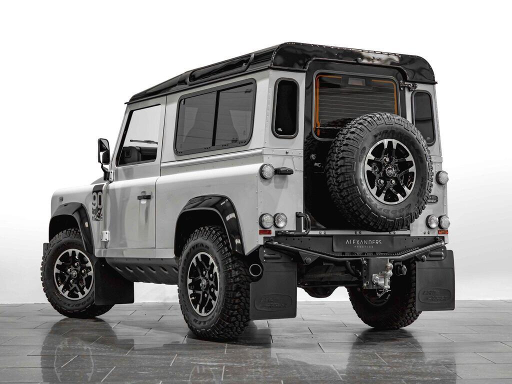 An exterior shot of the front left on a 2016 Land Rover Defender 90