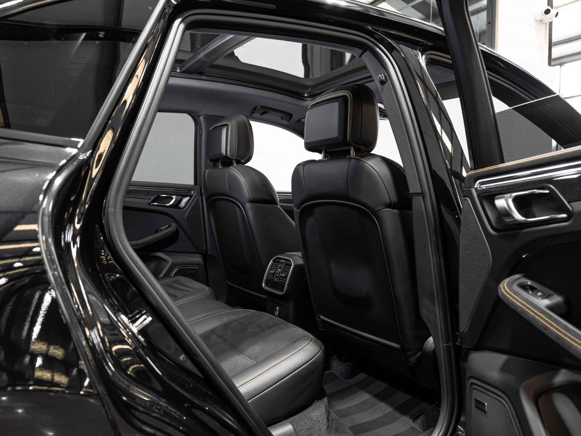 An interior shot of the seats rear on a 2025 Porsche Macan