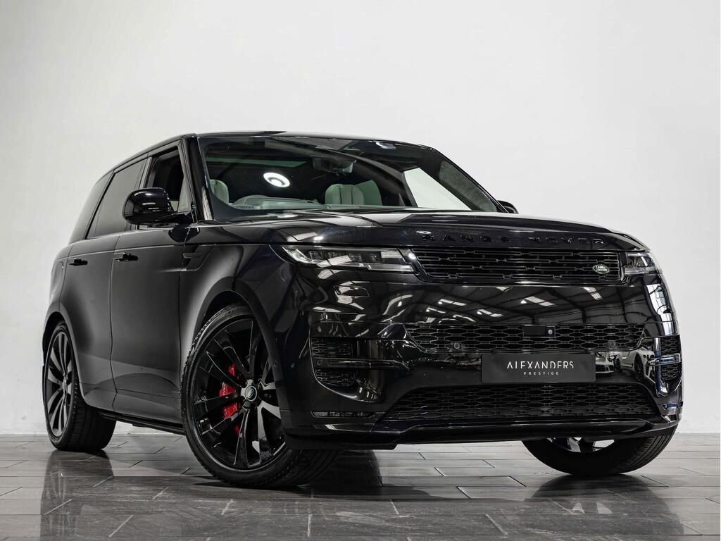 An exterior shot of the front right on a 2023 Land Rover Range Rover Sport