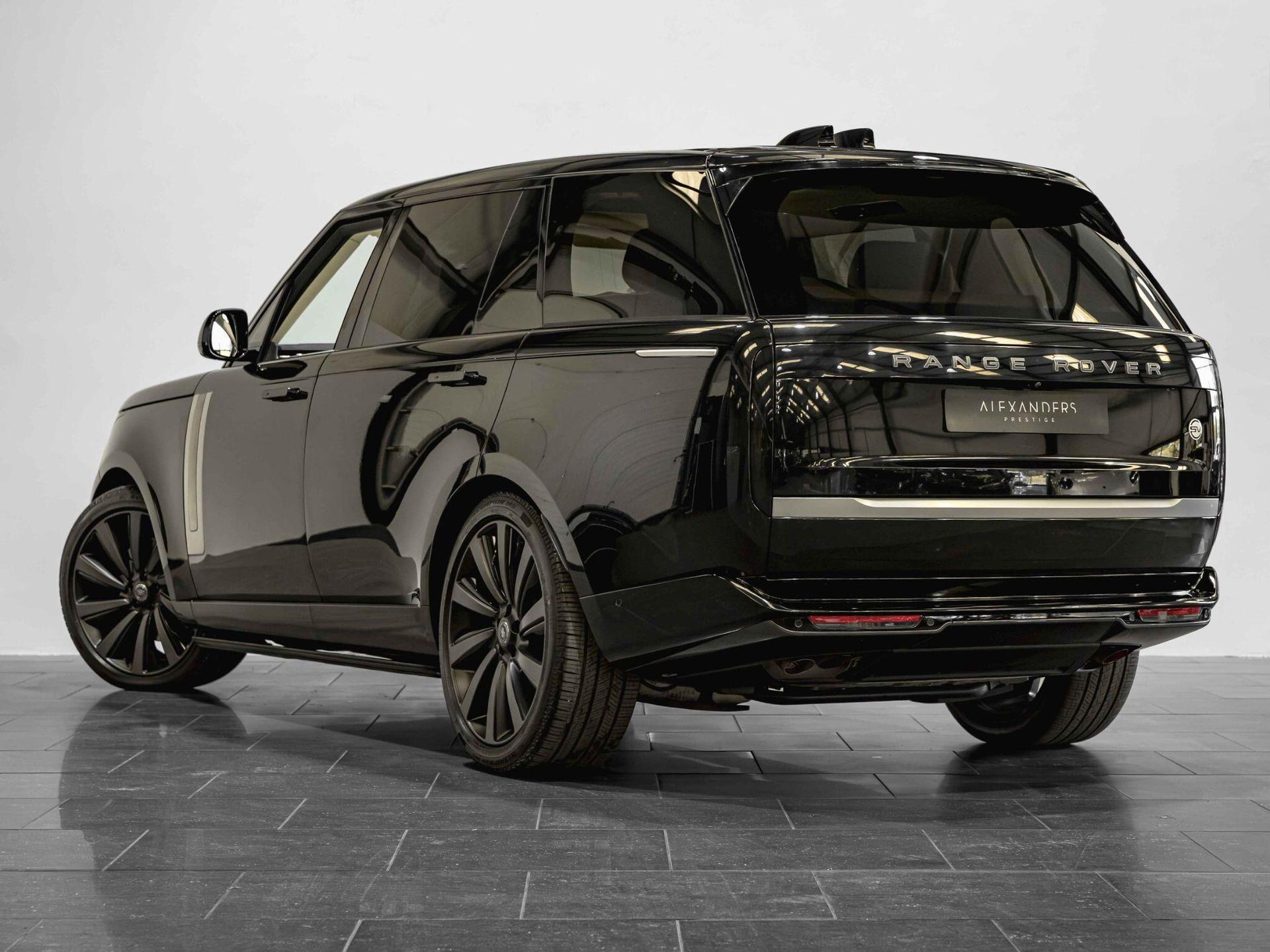 An exterior shot of the rear left on a 2024 Land Rover Range Rover
