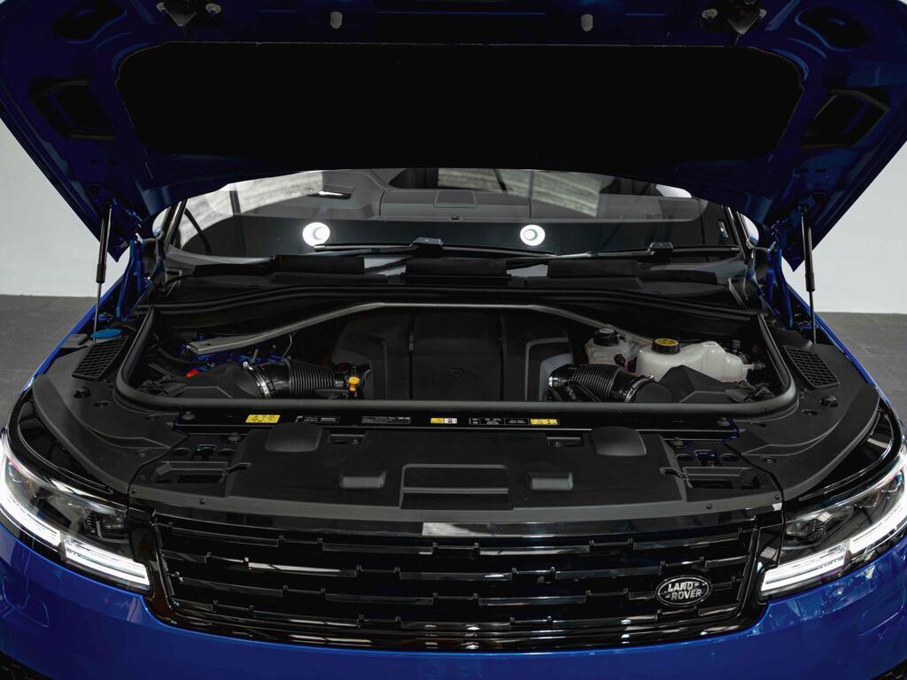 An exterior shot of the engine on a 2026 Land Rover Range Rover Sport