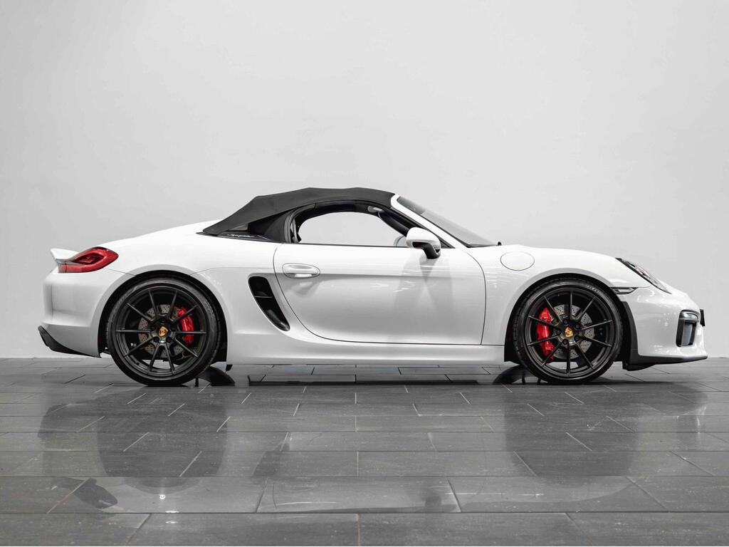 An exterior shot of the side right on a 2015 Porsche Boxster