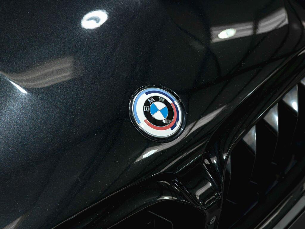 An exterior shot of the badge exterior on a 2021 BMW M5