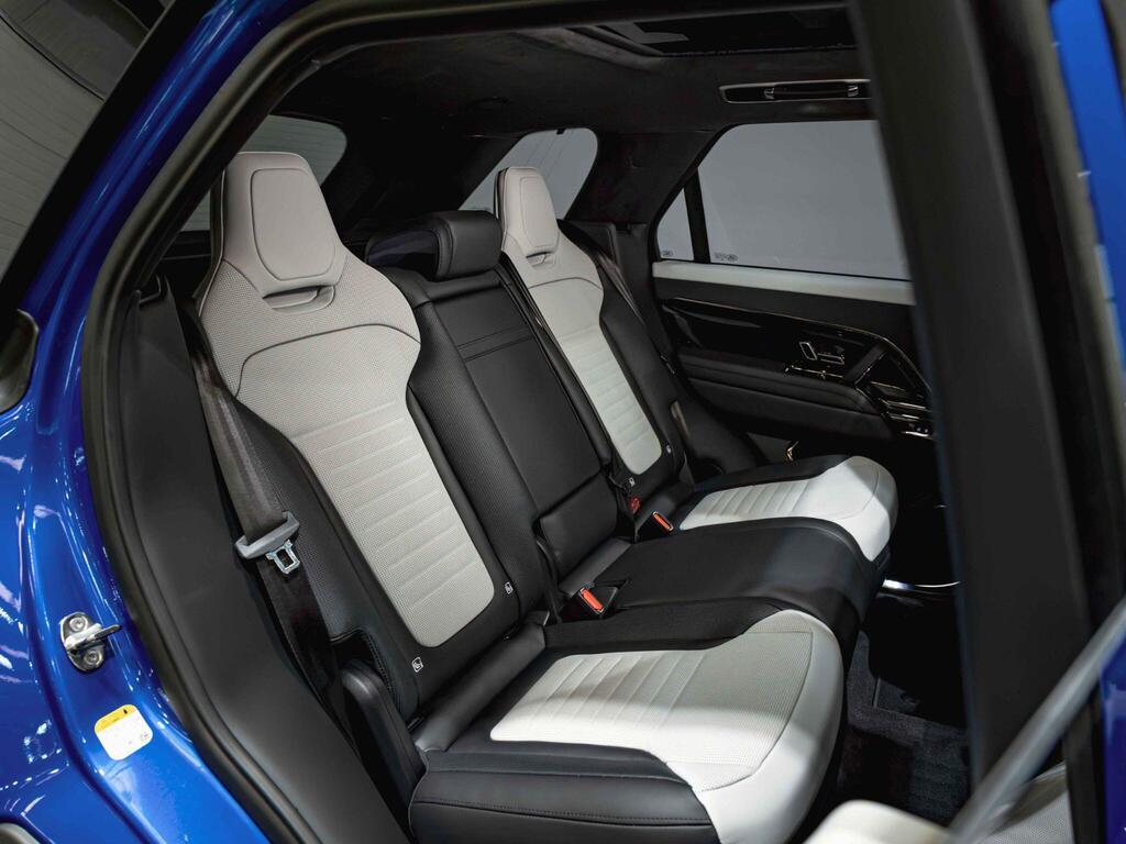 An interior shot of the seats rear on a 2026 Land Rover Range Rover Sport