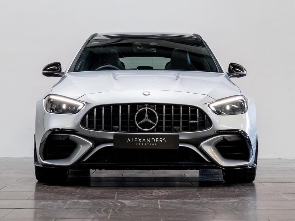 An exterior shot of the front on a 2024 Mercedes-Benz C Class